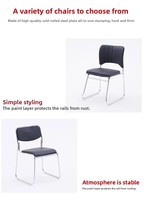 Chaises de bureau, salles de réunion, chambres, espaces commerciaux, sièges confortables, structure en acier carbone, style minimaliste, chaises de bureau