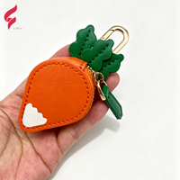 Nouvelle Pochette de Poignet Unisexe Mini en PU Personnalisée, Porte-Monnaie de Luxe, Portefeuille, Sac à Monnaie, Breloque de Sac, Porte-clés, Breloques en Cuir pour Sacs