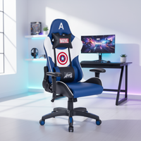 Chaise de jeu pivotante en cuir PU pour l'e-sport, chaise de jeu pour ordinateur, chaise de gamer pour configuration de jeu à domicile
