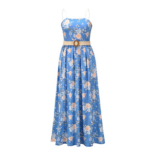 Robe sans manches à jupe à bretelles, taille cintrée, mode estivale, nouvelle jupe Portia pour femmes - Product Image 4