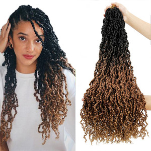 <span class=keywords><strong>Trenzas</strong></span> Sintéticas Senegalesas Passion Twist, <span class=keywords><strong>Trenzas</strong></span> Completas Suaves y Largas, <span class=keywords><strong>Trenzas</strong></span> Pre-enlazadas Rizadas Teñidas <span class=keywords><strong>para</strong></span> Peinado - Product Image 1
