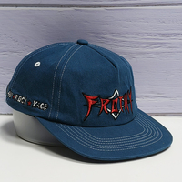 Gorra Snapback de 5 Paneles sin Estructura, con Visera Plana, de Algodón, con Logotipo Bordado Personalizado