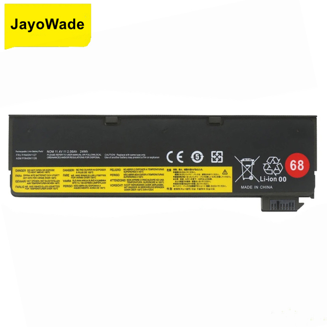 Laptop Battery for Lenovo Thinkpad X270 X260 X240 X240S X250 T450 T470P T440S K2450 W550S 45N1136 45N1738 68+ Notebook Batteries
