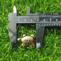 Statue artisanale en cristal de 3cm, mini tortue en Pyrite porte-bonheur pour la guérison