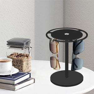 Akrilik güneş gözlüğü tutucu standı ile 360 dönen, temizle güneş gözlüğü organizatör gözlük vitrin rafı gözlük teşhir standı - Product Image 6