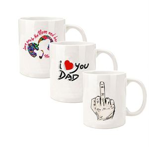 <b>White</b> Porcelain Coffee <b>Mug</b> 11Oz <b>Plain</b> Blank Custom Logo Heat Transfer Competitive Price - Product Image 1
