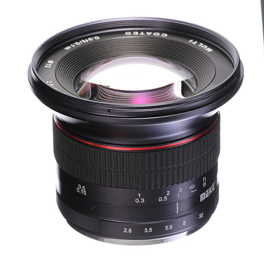 MEKE 12mm F2.8 Ultra Wide Angle Lens for Canon, Sony, & More