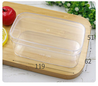 Boîte d'emballage carrée transparente pour pâtisserie, avec fenêtre, pour mousse, morceaux de gâteau, et pâtisseries blanches à base de Melaleuca