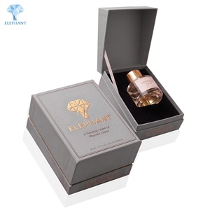 Boîte d'emballage rigide à charnière personnalisée grise de luxe avec dorure à chaud, boîte cadeau en papier pour montre-bracelet, bijoux, avec coussin en velours - Product Image 1