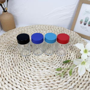 A prueba de niños 60ml 80ml 100ml 150ml 200ml Frasco de vidrio concentrado de materiales negros con tapa CR negra - Product Image 6