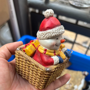 Bonhomme de neige de Noël Ornements personnalisés Figurines de bonhomme de neige de Noël Artisanat de Noël Bonhomme de neige Cadeaux - Product Image 4