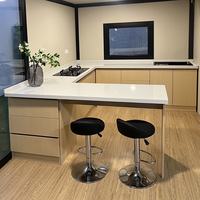 Maisons Préfabriquées de 3 Pièces Sur Mesure à l'Exportation, Container Pliable Double Aile, Bâtiment Préfabriqué