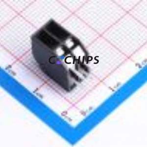 JL212S-35002B01 Spring Terminal Block Through hole Component (THT),P=3.5mm Connector 1x2P 3.5mm Black Through Hole - Product Image 2