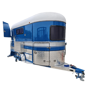 2025 <span class=keywords><strong>2</strong></span> Paarden Recht Laden Met Opbergkast Voorin - Product Image 1