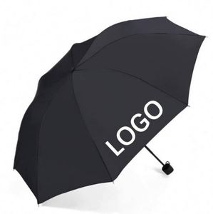 Parapluie pliant publicitaire compact et portable pour femme, avec logo personnalisé, vente en gros à prix réduit - Product Image 1
