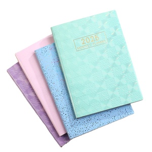 2025 sfuso Glitter Laser personalizzato A5 colorato diario inglese ragazza in pelle programma calendario settimanale Agenda taccuino - Product Image 1