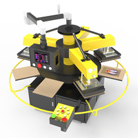 Nouvelle Ligne de Production de Transfert DTF Entièrement Automatisée avec Presse à Chaud Électrique à 8 Stations pour Vêtements Personnalisés et POD