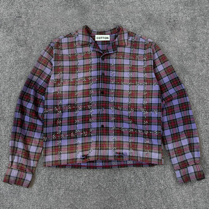 Heavyweight Oversized Plaid Shirt Anti-shrink High Quality Oversize Casual <strong>Customize</strong> <strong>Design</strong> OEM <strong>Service</strong> Shirt - Product Image 2