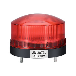 JD-3071J Strobe Warning Light AC220V Red LED Indicator Light IP65 Plastic - Product Image 1
