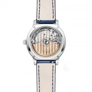 Reloj de Lujo para Hombre y Mujer con Cristal de Zafiro, Fase Lunar Automática, Luminoso, Resistente al Agua, con Incrustaciones de Moissanita y Esfera Blanca con Efecto Rayos de Sol - Product Image 5