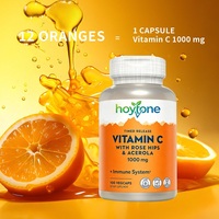 Capsules végétaliennes de Vitamine C 1000mg à libération prolongée, Épinette et Acerola, Marque Privée OEM, pour le Bien-être Quotidien et le Soutien Antioxydant