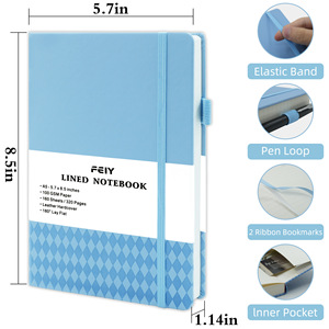 Cahier de notes A5 pour étudiants Livre de bureau personnalisé Cuir PVC PP Papier Tissu Fil à coudre en spirale Cadeau étanche - Product Image 3