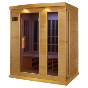 Sauna de infrarrojos lejanos de madera de cedro rojo canadiense/abete con placa calefactora de grafeno - Product Image 2