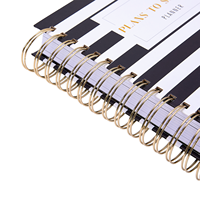 Carnet de notes A5 Life Journal à couverture rigide personnalisée 2025 2026 Impression de cahiers de planificateur mignons pour les étudiants