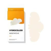 Bandes nasales hydrocolloïdes transparentes pour l'élimination des points noirs, patchs de soin pour les pores et le contrôle du sébum