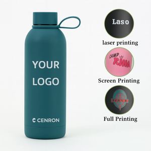 Insulated Water Bottle Stainless Steel Vacuum <b>Flask</b> BPA Free Eco Friendly With Rope Travel Use - Product Image 6