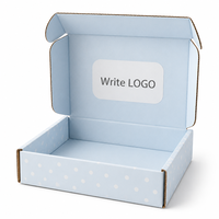 Boîte d'expédition en carton ondulé kraft avec logo personnalisé, papier d'art de qualité supérieure, emballages cadeaux pour l'e-commerce, vêtements, fleurs, cosmétiques
