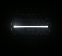 Feux auxiliaires de 9 pouces à faisceau spot LED avec feux de jour blancs pour SUV ATV UTV