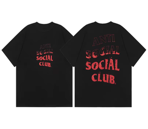 Camiseta de Manga Corta para Parejas, Estilo Vintage, de Algodón Transpirable, Corte Holgado, de la Marca Americana <span class=keywords><strong>ASSC</strong></span>, para Colaboración - Product Image 6