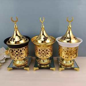 Muslim Gift Stand Arabic Home Incense <b>Burner</b> Ramadan Decor Metal Islamic <b>Candle</b> Holder - Product Image 2