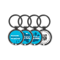 Kunden spezifischer QR-Code RFID Tier marken Katzen Hund Baby Identifizierung Tier verfolgung RFID Epoxy NFC Pet Tag