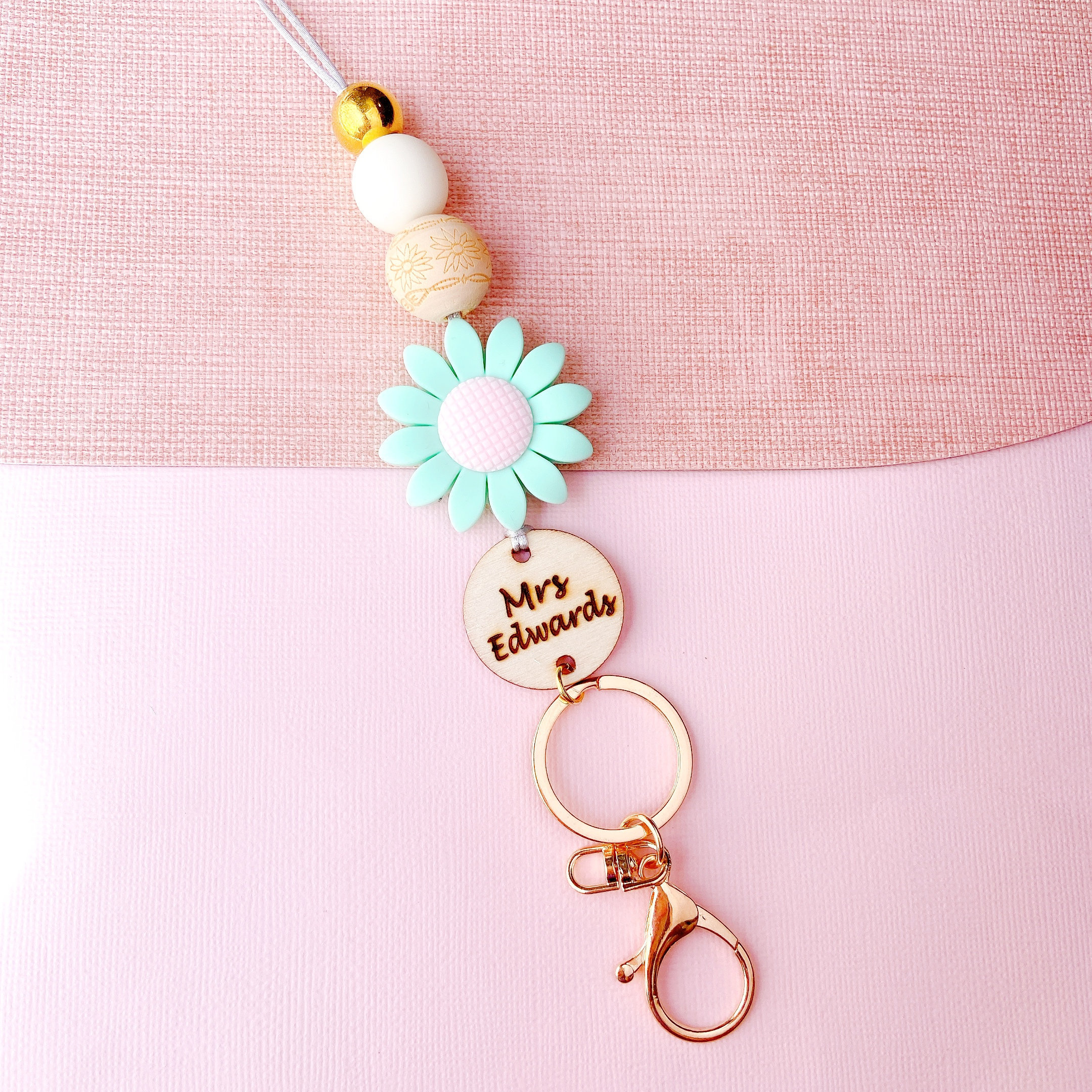 New Cartoon and Cute Colorful Letter Series PVC Rubber Keychain Wrist Strap Image 2