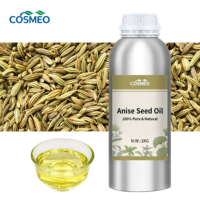Huile de graines d'anis en vrac, Huiles essentielles pures, Pimpinella Anisum, Matières premières pour diffuseurs de parfum, pâtisserie et répulsifs anti-insectes