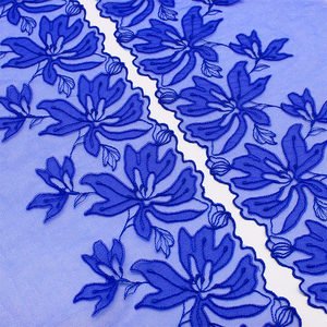 ソフトエコフレンドリーな花柄刺繍シフォンレース19cm女性用ランジェリーパジャマアクセサリー - Product Image 3