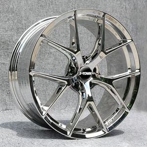 Jantes en <span class=keywords><strong>alliage</strong></span> d'aluminium concaves 17/18/19/20/21/22/24 pouces, chromées, forgées sur mesure, 5x100/5x114.3/5x115/5x120, pour voitures particulières - Product Image 1