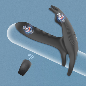 HLYC Adult Sex Toys Male Lock Essence Anneau Time Delay Formation Contraceptif Vibrateur Gaine Retenue Pénis Anneau - Product Image 1