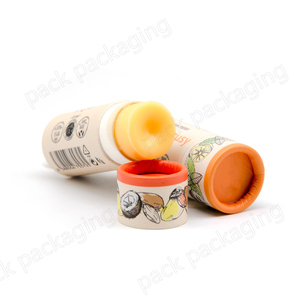 eco friendly cardboard paper lip balm tube container push up lip stick paper tube