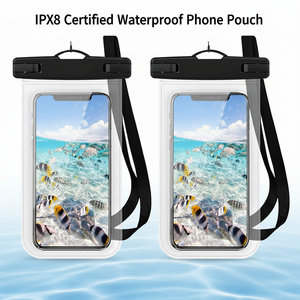 Pochette étanche universelle IPX8 pour téléphone, sac flottant étanche avec rembourrage en mousse, étui sous-marin à écran tactile pour téléphone Samsung jusqu'à 7.0 pouces - Product Image 2