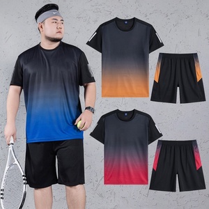 Mens Big and Tall 2 Piece Short Sets Ice Silk Sports Suit 10XL Tie Dye <strong>Tracksuit</strong> Gym Workout Clothes Plus Size Clothing - Product Image 1