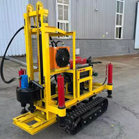 Foreuse pneumatique sur chenilles à prix abordable pour puits d'eau, machine de forage de 350 m de profondeur pour roche