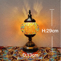 Mosaïque turque bricolage artisanat fait à la main activité de construction de groupe parent-enfant/couple avec lampe de table enfichable alimentation cc