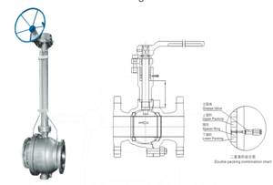 Válvula de Bola de Acero Inoxidable de Vástago Extendido para Bajas Temperaturas (-196°C), Operada Manualmente, Criogénica - Product Image 6