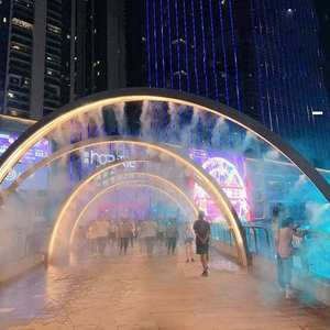 Grande sculpture ronde minimaliste en acier inoxydable pour l'extérieur Anneau de pulvérisation personnalisé Ornement en métal Statue abstraite personnalisée - Product Image 3