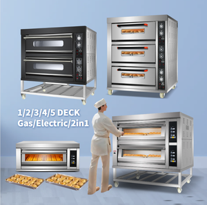 Four à gaz commercial monophasé Gaz Electric Price Bakers 2025 2026 pour la cuisson de cupcakes, biscuits et pizzas - Product Image 5