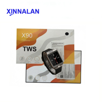 Xinnalan <strong>Best</strong> Seller Sports Watch Gift Set 7-in-1 TWS Earbuds in Stock Wholesale X90 SmartWatch Kit
