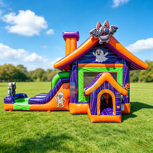 Castillo Inflable Combinado para Halloween, Casa Inflable <span class=keywords><strong>de</strong></span> PVC <span class=keywords><strong>de</strong></span> Grado Comercial para Alquiler en Eventos Festivos - Product Image 2